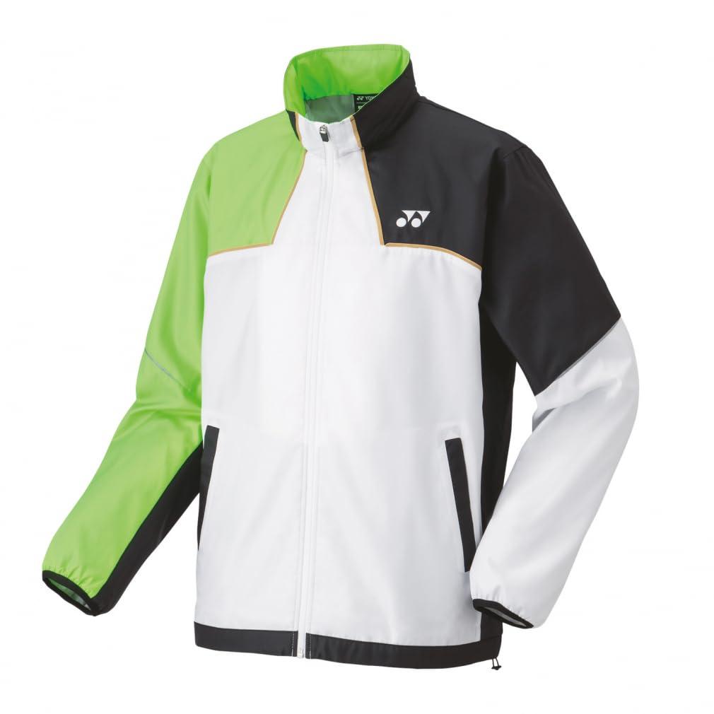 [Yonex] Jacket Lined Wind Warmer Shirt White/Green (136) SS