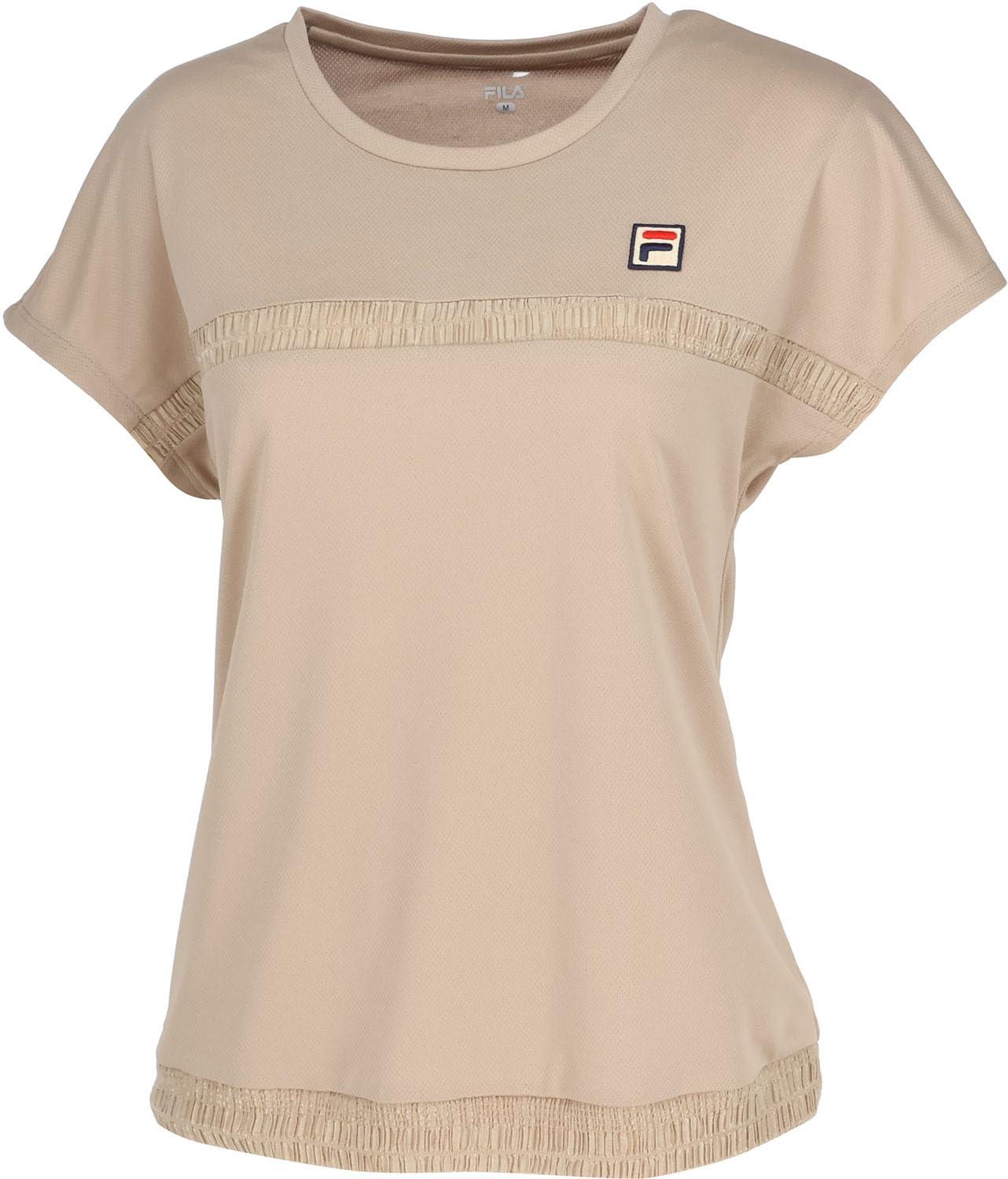 [Phila Tennis] Game Shirt Moisture-Wicking Quick-Dry UV Protection Cool-to-the-Touch FDZEL0049 Women's Beige