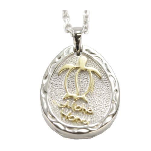 [ALOHA HONU] Metal Allergy Friendly Unisex Necklace Sea Turtle Honu PMH-103
