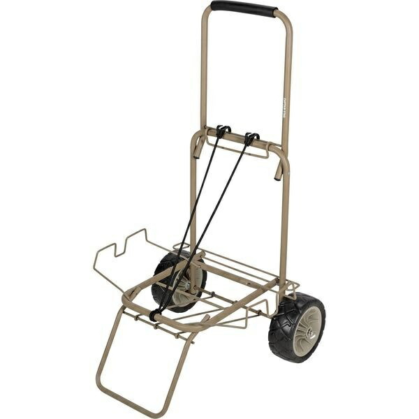 CAPTAIN STAG Carry Cart Trolley FD Container Carrier Wide Tires Load Capacity 60kg Khaki Torland UL-1048 Assembled Size: (Approx.) Width 560 × Depth 570 × Height 1000 mm