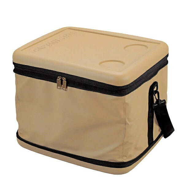 CAPTAIN STAG Insulated Cooler Bag Super Cold Cooler Bag Beige UE-618 Product Size: (Approx.) Width 425 × Depth 345 × Height 345 mm