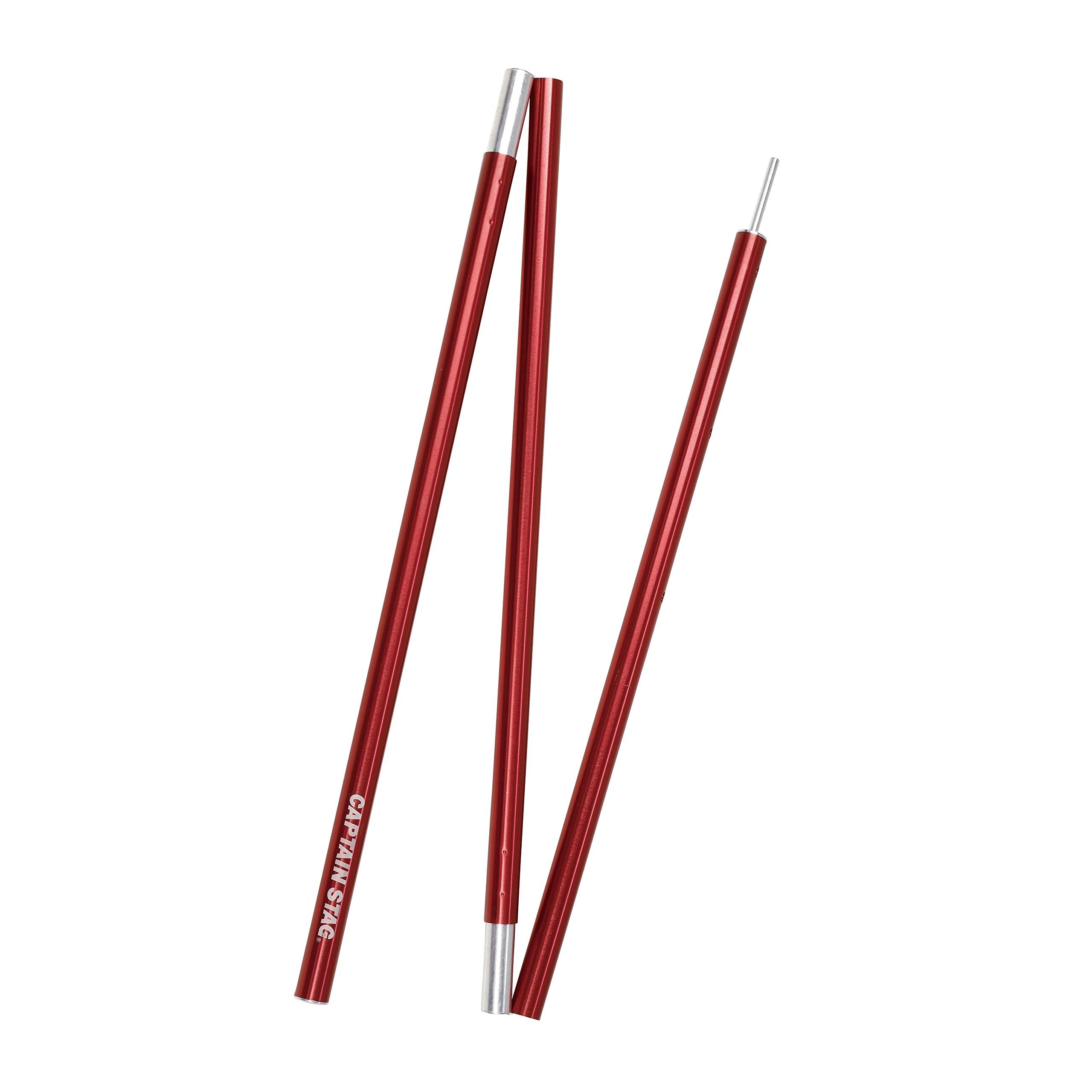 CAPTAIN STAG Tent/Tarp Parts Pole Aluminum Adjustable Pole Outer Diameter 25mm × Maximum Length 2500mm Red UA-4545