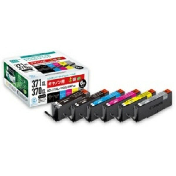 Ecolica Recycled Ink Cartridge 6-Color Pack [Canon: BCI-371XL + 370XL / 6MP Compatible] ECI-C371XL-6P 1 Box