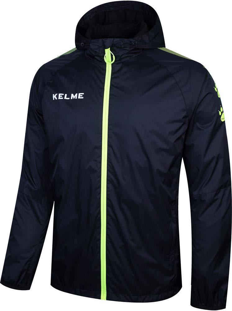 Kelme Wind Jacket (WIND-JAKET) Black × Neon Yellow Size M 3881211