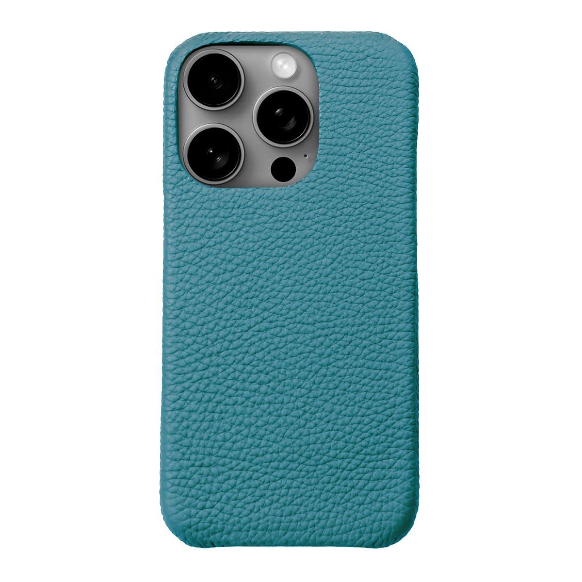 ABBI SIGNATURE iPhone 16 Pro Max Case Made in Japan German Shrink Genuine Leather Schrankengraff Back Cover [MagSafe Compatible Handmade Leather Case Wireless Charging]