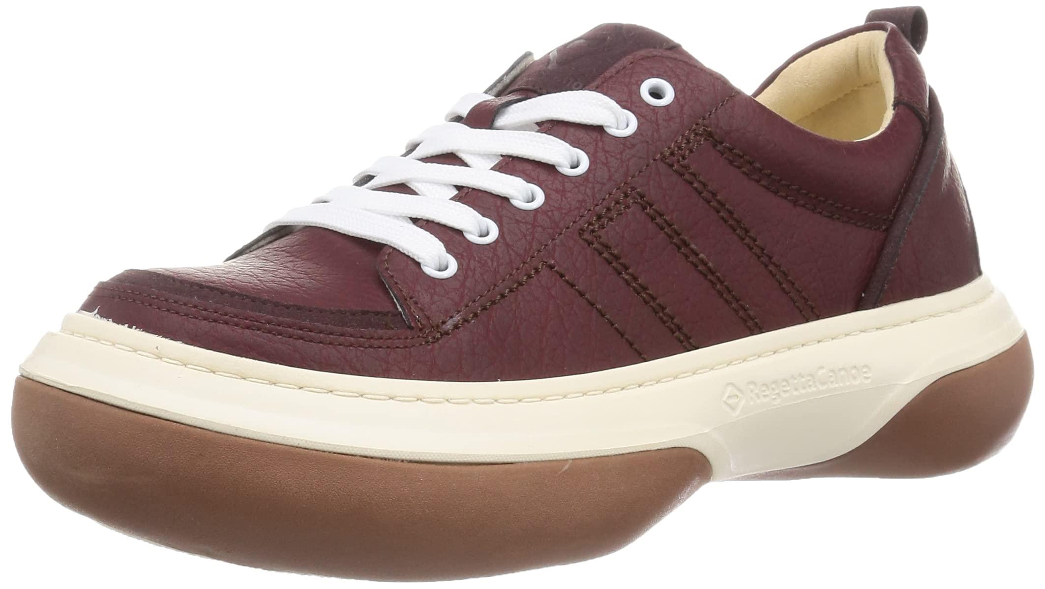 [Regetta Canoe] Shoes CJFT-001 Unisex Fritzmo Lace-Up Flat Shoes Thick Sole EVA Comfortable Easy to Wear Easy to Walk in Less Fatigue Made in Japan Red Brown 21.0 cm~21.5 cm 3E