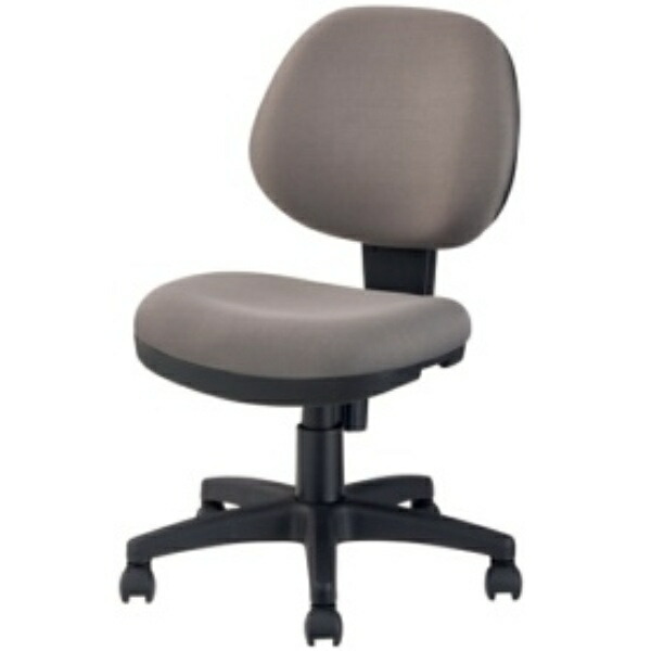 Nakabayashi Raku Raku Chair, Armless, Gray OTS291GY, 1 Chair