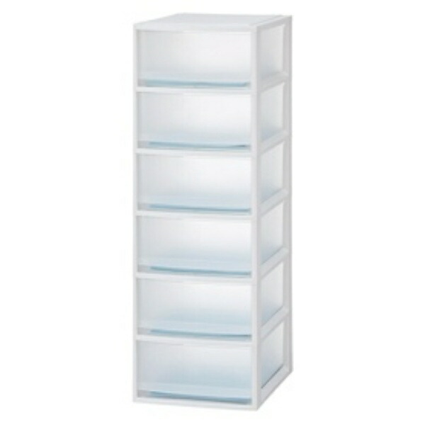 Tenma Name Label-Compatible Floor Case Made in Japan Room Case Petit A4 Deep 6-Tier Deep-Type Drawer Letter Case Plastic Case for Storing Documents and Small Items