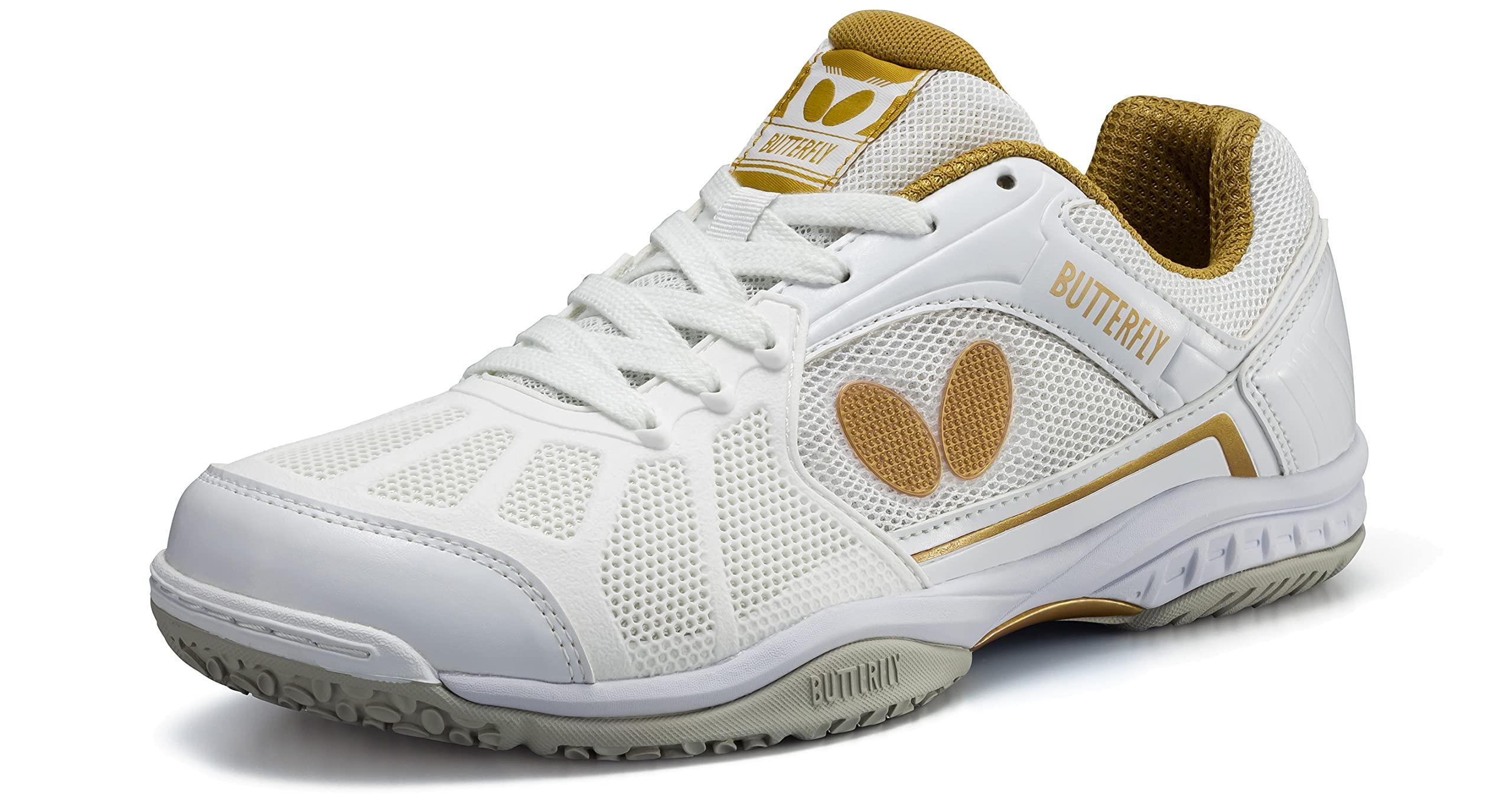 [Butterfly] Table Tennis Shoes Resoline Refones 93620 White/Gold 23.5 cm