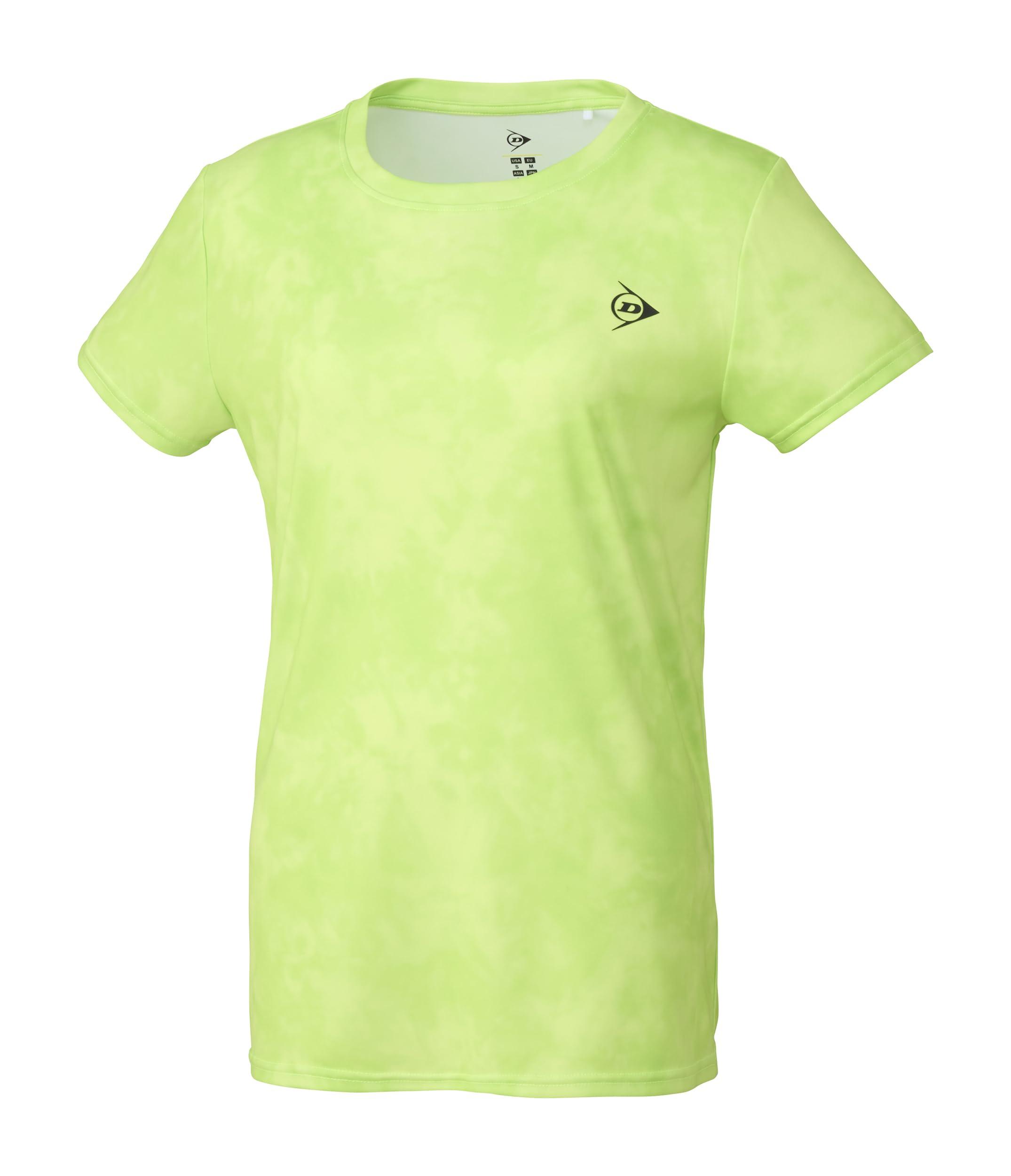[Dunlop] Tennis Wear Badminton Short Sleeve Game Shirt Women's Water Absorbent Quick Dry UV Protection DAP1423W 2024SS Light Green L