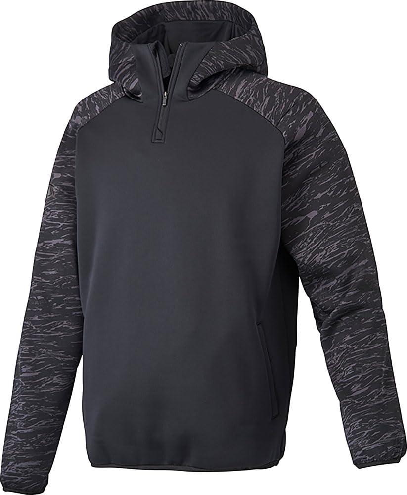 [Descente] Baseball Fleece Half-Zip Barrier Fleece DBX-2760B Men's Black