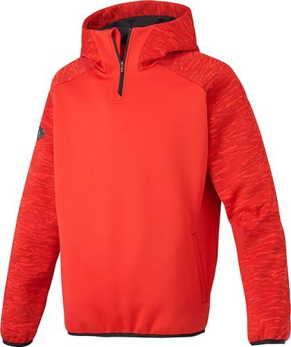 [Descente] Baseball Fleece Half-Zip Barrier Fleece DBX-2760B Men's Red