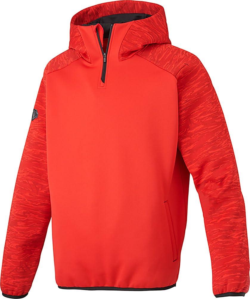 [Descente] Baseball Fleece Half-Zip Barrier Fleece DBX-2760B Men's Red