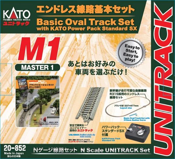 KATO N Gauge M1 Endless Track Basic Set Master 1 20-852 Railway Model Rail Set 20-852