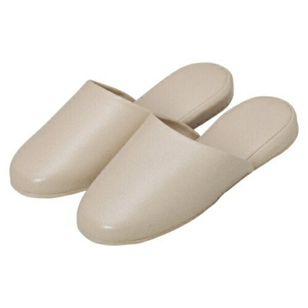 High-Frequency Leather Slippers (10-Pair Set) 5704-10 (Beige) Omi Kenshi
