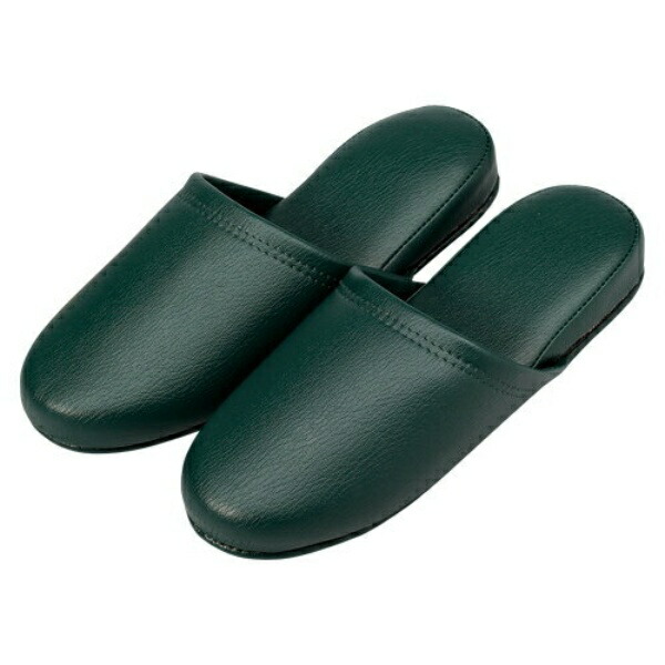 Antibacterial Leather-Look Slippers, 10 Pairs 36040