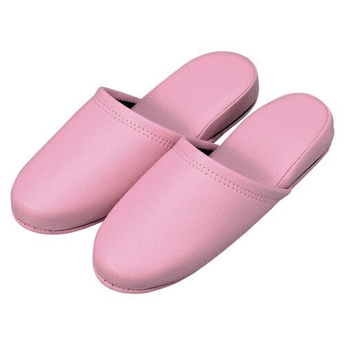 Antibacterial Leather-Look Slippers, 10 Pairs 36054