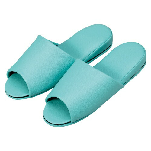 Antibacterial Leather-Look Slippers, 10-Pair Set, Open-Front Style 10 pairs 10835359