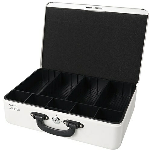 Karl Office Supplies Portable Cash Register Handheld Safe Cash Box Briefcase-Style Simple Cash Register Cylinder Lock MR-2700