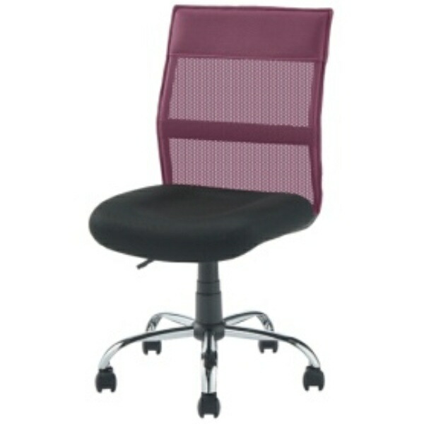 YAMAZEN Mesh Back Computer Chair EMG-778M(WRD) Wine Red
