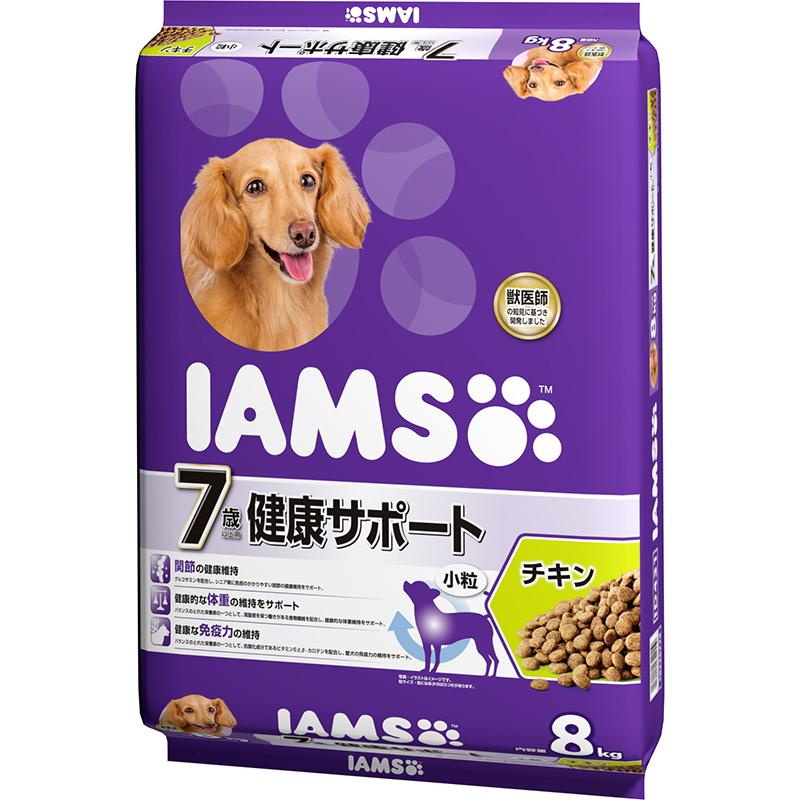 IAMS Dog Food for Dogs 7+ Years Small Bites Large Bag 8kg Chicken Complete and Balanced Nutrition Dog Food Dry Food Joint Health Maintenance Weight Management Immune Support Developed with Veterinary Expertise Senior IAMS