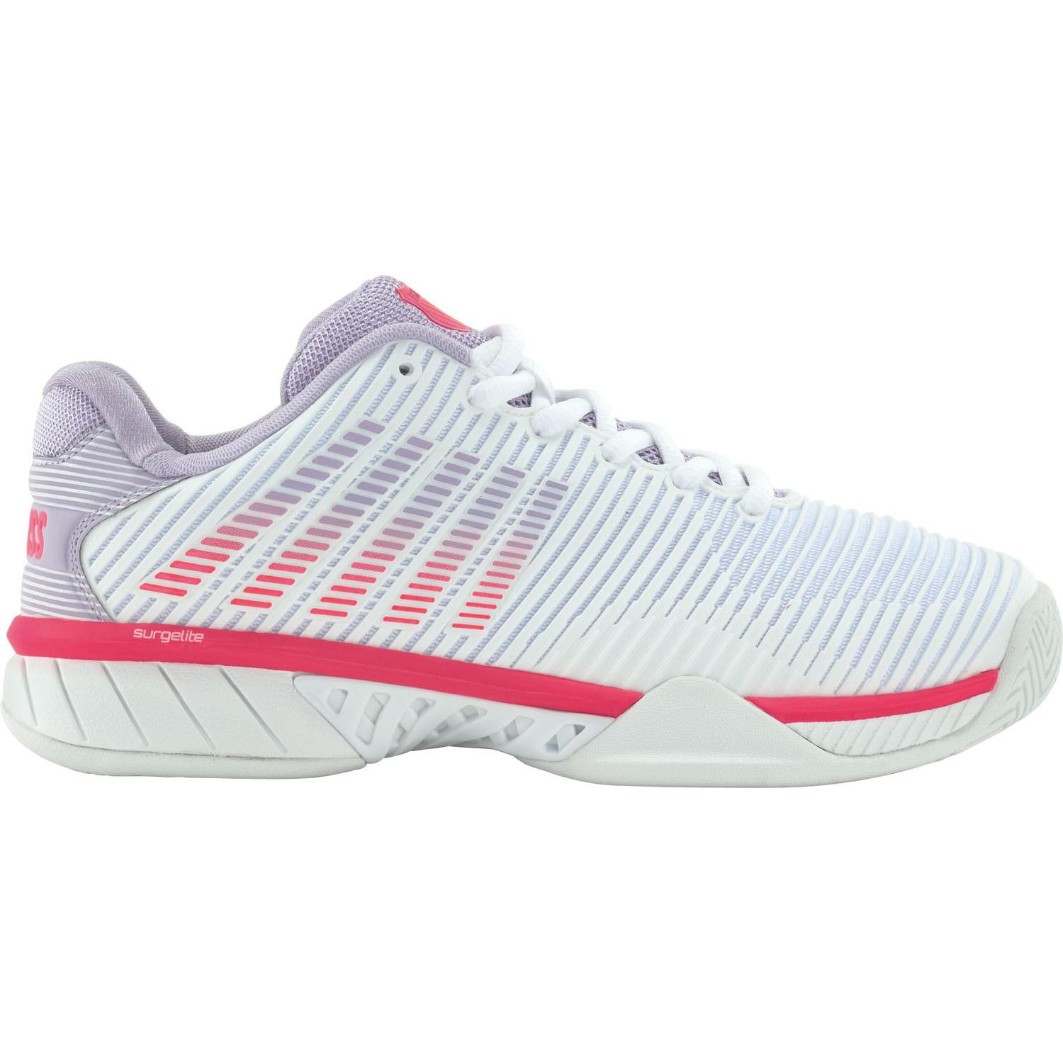 [DUNLOP] DUNLOP Tennis Shoes K-SWISS Hypercort Express 2 Women All-Court Model 25SS White × Purple KS96613182WP 25.0cm