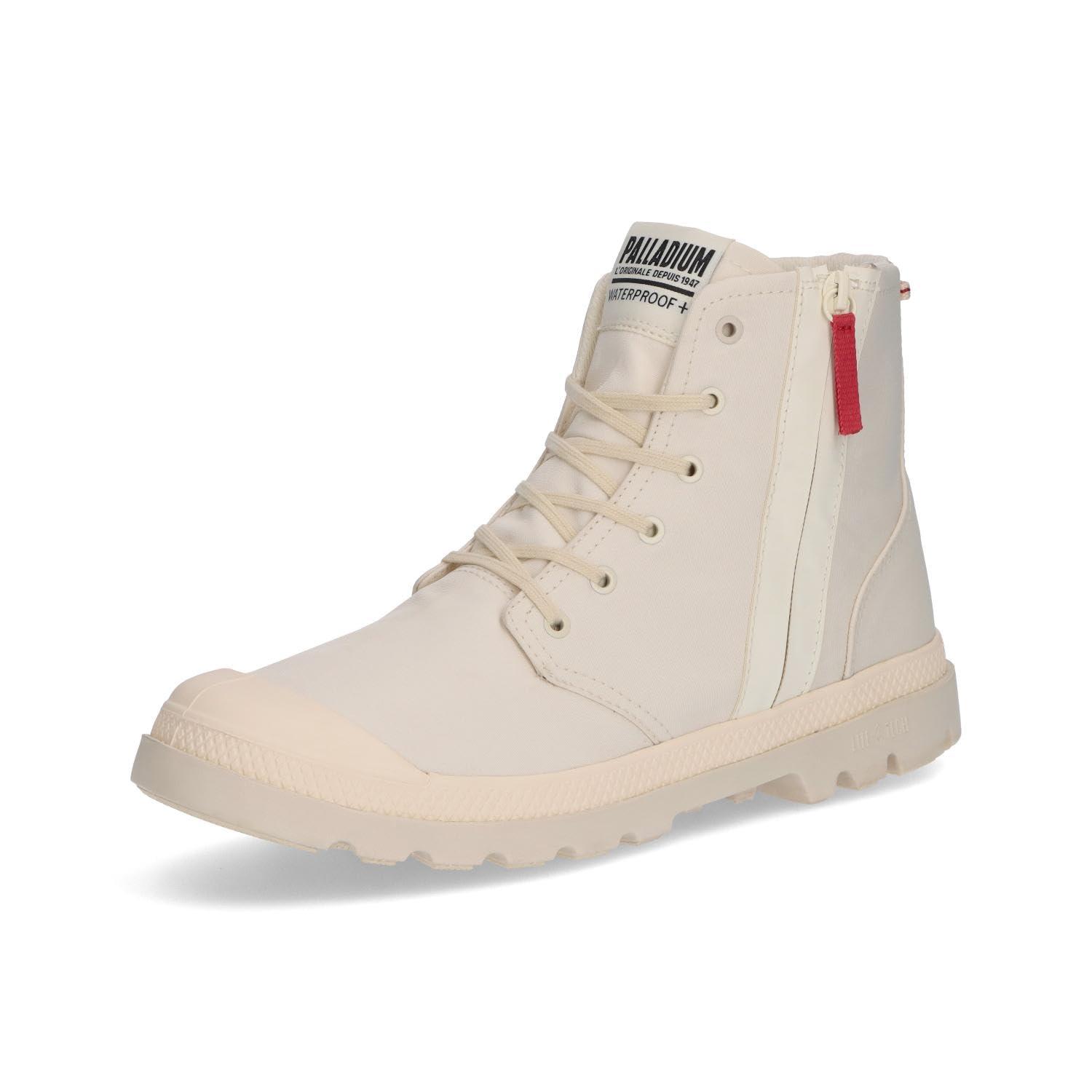 [Palladium] Waterproof Sneakers PAMPA HI SEEKER 2 LITE+ WP+ with Side Zip CREAM WHITE (180) 27.0 cm