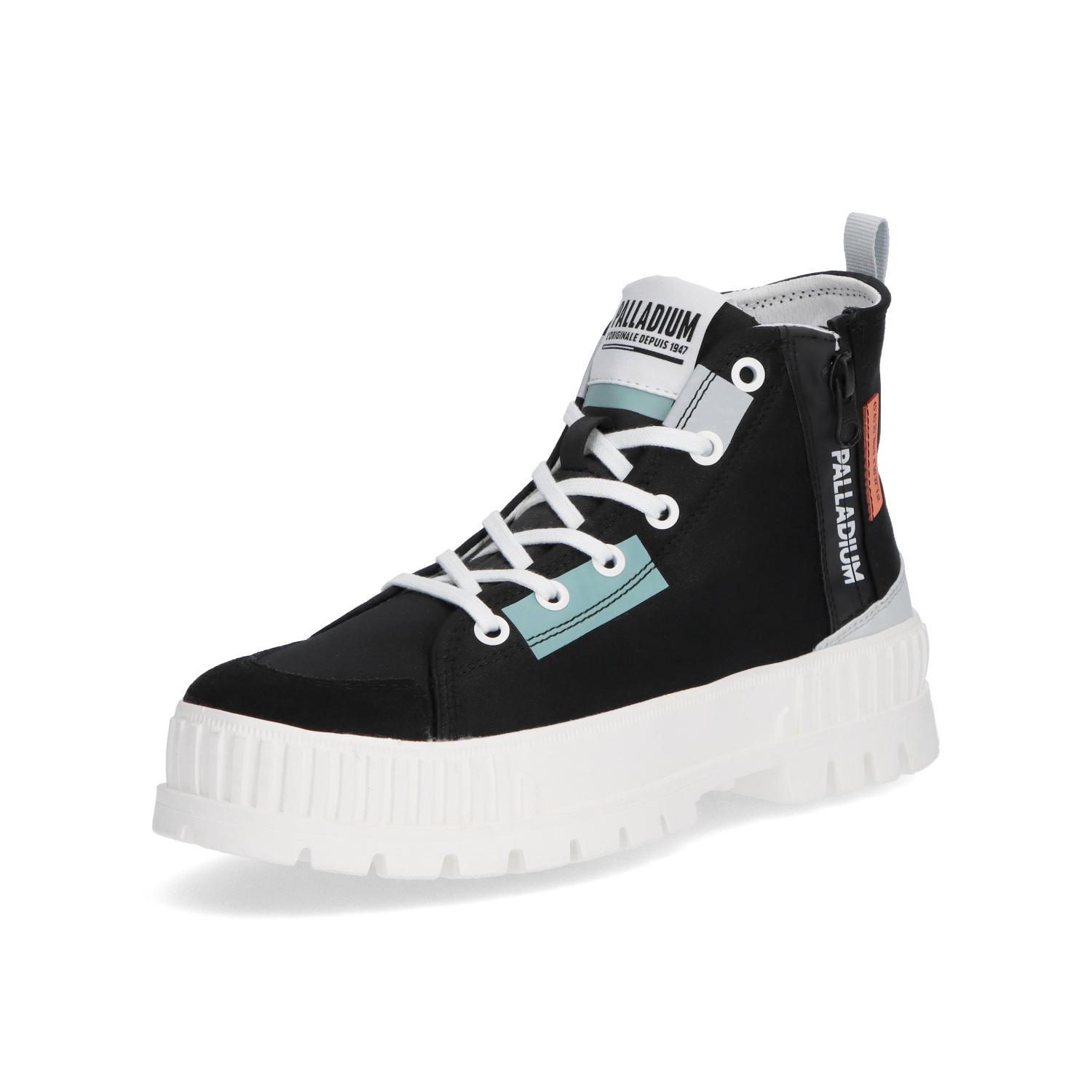 [Palladium] High-Cut Sneakers PALLASHOCK BACKZIP 2 Women's BLACK (008) 24.0 cm