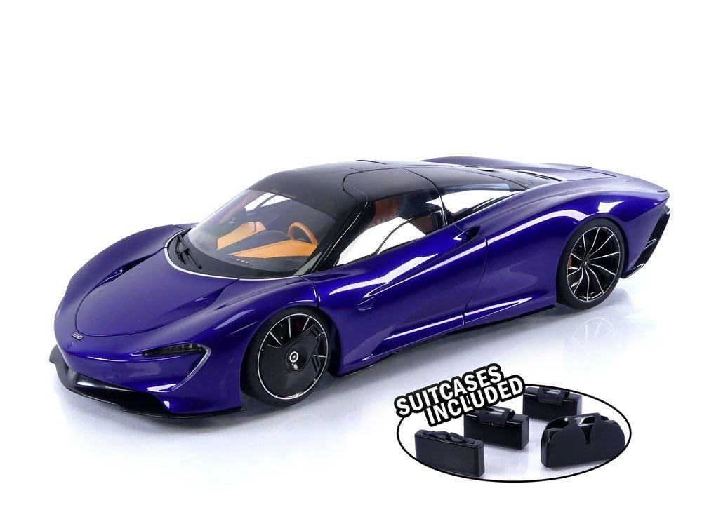 AUTOart 1/18 Scale McLaren Speedtail Metallic Purple Ready-to-Display Model