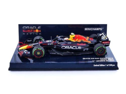 Mini Champs 1/43 Oracle Red Bull Racing RB18 2022 F1 Japanese Grand Prix 2nd Place #11 S. Pérez