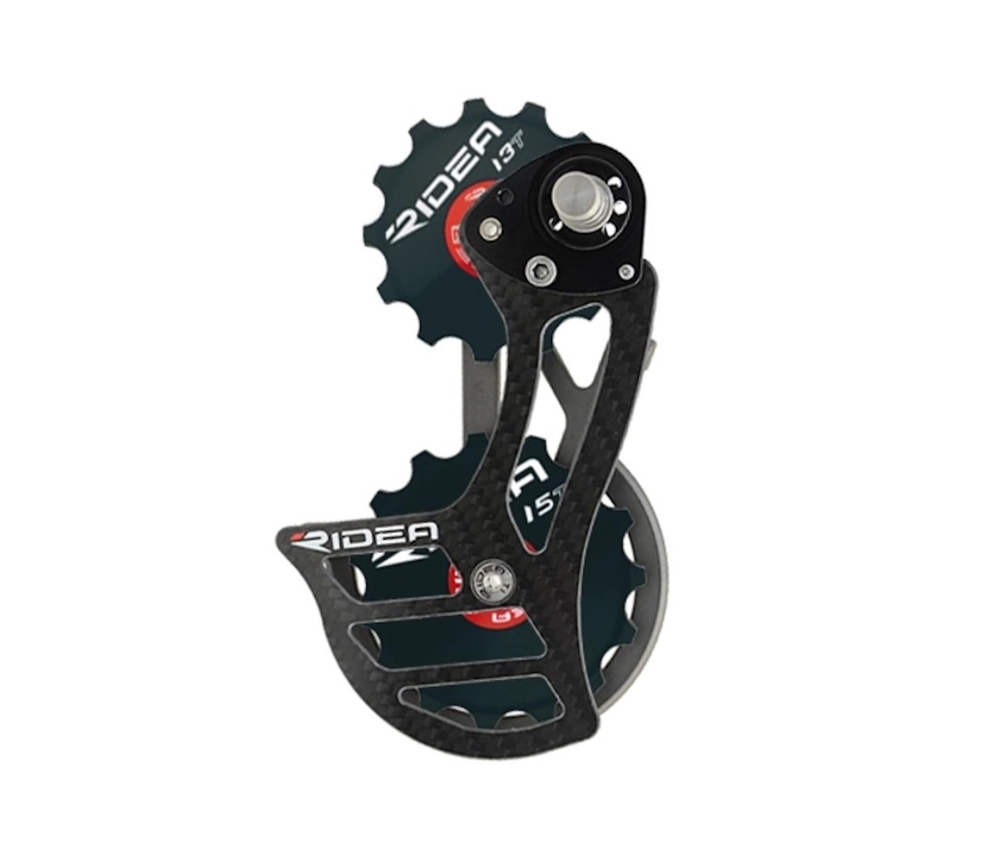 RIDEA Rear Derailleur Cage Carbon RD2-C35C Carbon Cage/13T&15T/Ceramic Ball Bearings (SHIMANO 105 5700 / 5800 TIAGRA 4600 / 4700...)
