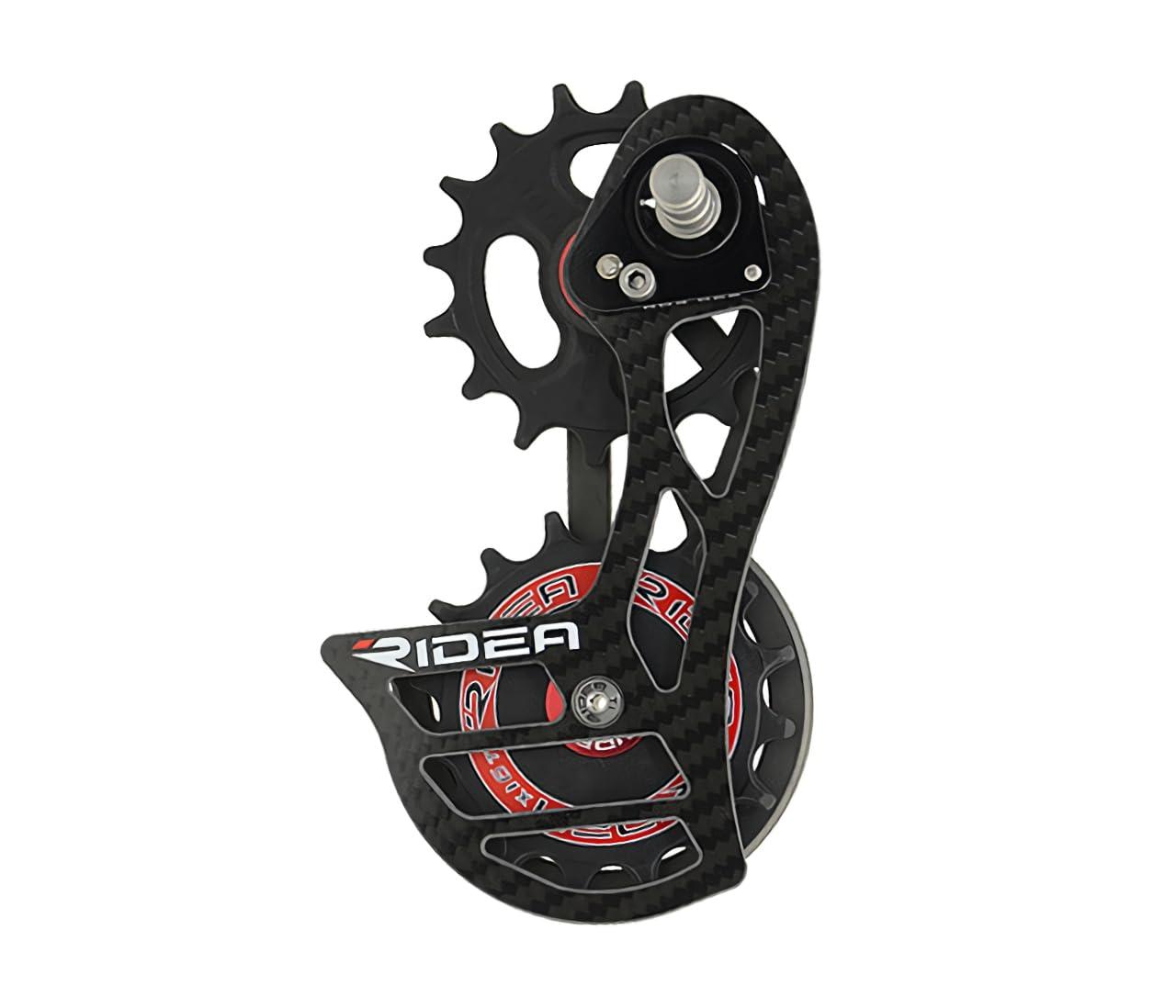 RIDEA Rear Derailleur Cage RD2-C66FC-C Carbon Logo: Red 147-52061