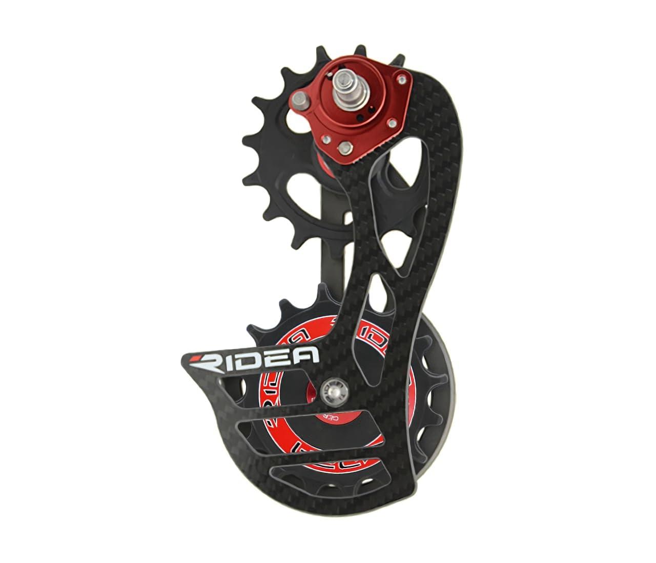 RIDEA Rear Derailleur Cage RD3-C66FC-C Carbon Logo: Red 147-53061