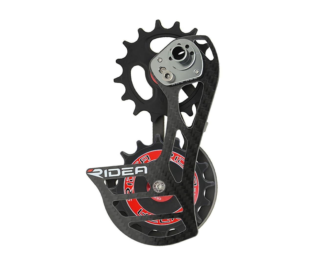 RIDEA Rear Derailleur Cage RD4-C66FC-C Carbon Logo: Red 147-54061