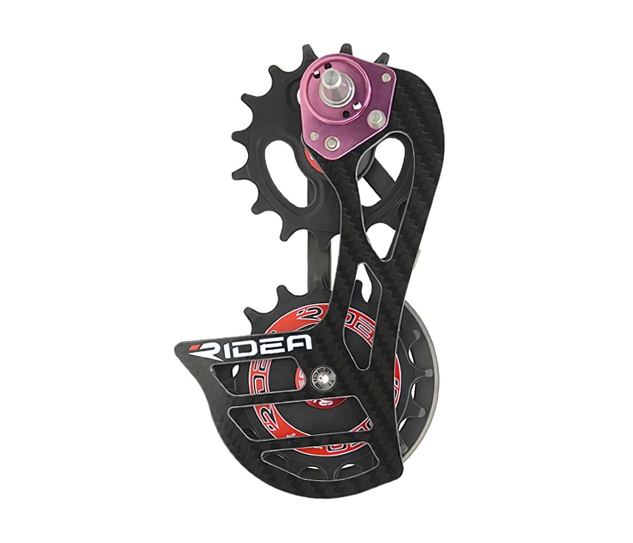 RIDEA Rear Derailleur Cage RD5-C66FC-C Carbon Logo: Red 147-55051