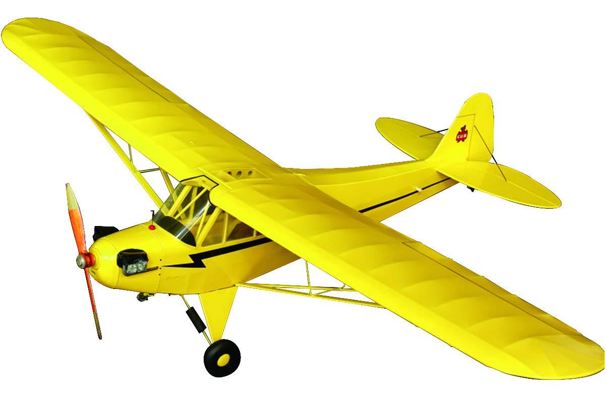 Studio Mid 1/16 Scale Barflyer Series Piper J3 Cub Rubber-Powered Model Airplane Kit BF-005