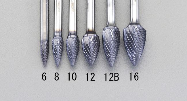 ESCO 12x25mm/6mm Shank [Coated] Super Hard Bar EA819VF-12B