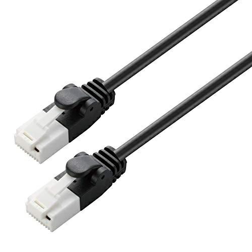 ELECOM LAN Cable CAT6 30m (98.4 ft) Snag-Resistant Connector Simple Packaging RoHS Directive Compliant Black LD-GPT/BK30/RS