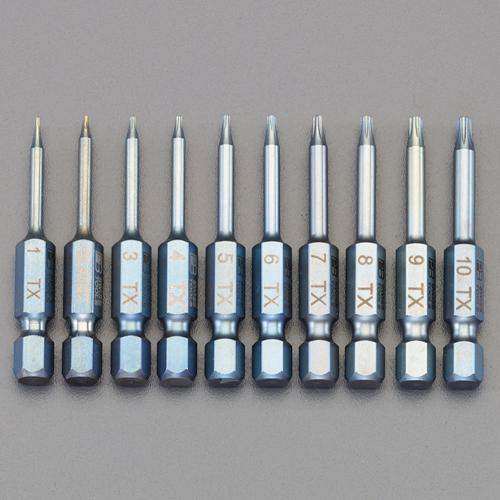 10-Piece Set / T1-T10 [TORX] Screwdriver Bits