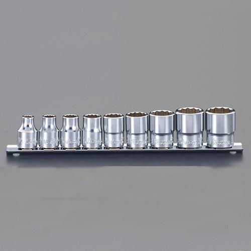 ESCO 3/8" Drive Socket Set, 9-Piece/12-Point EA618BV-3