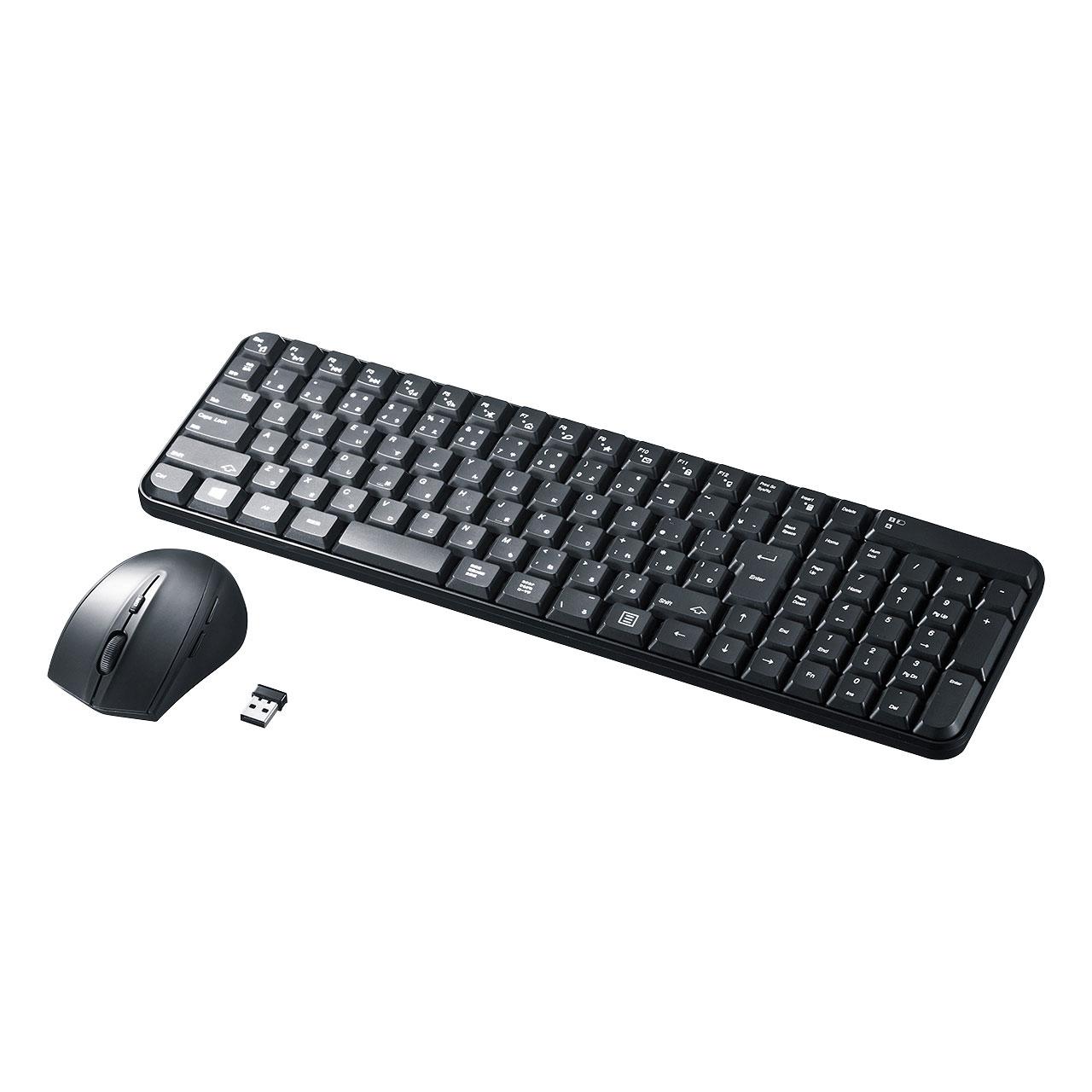 390x122x21mm Wireless Keyboard (with numeric keypad and mouse)