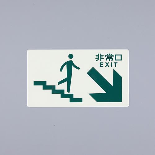 130x230mm [High-Intensity Phosphorescent] Emergency Exit Sign