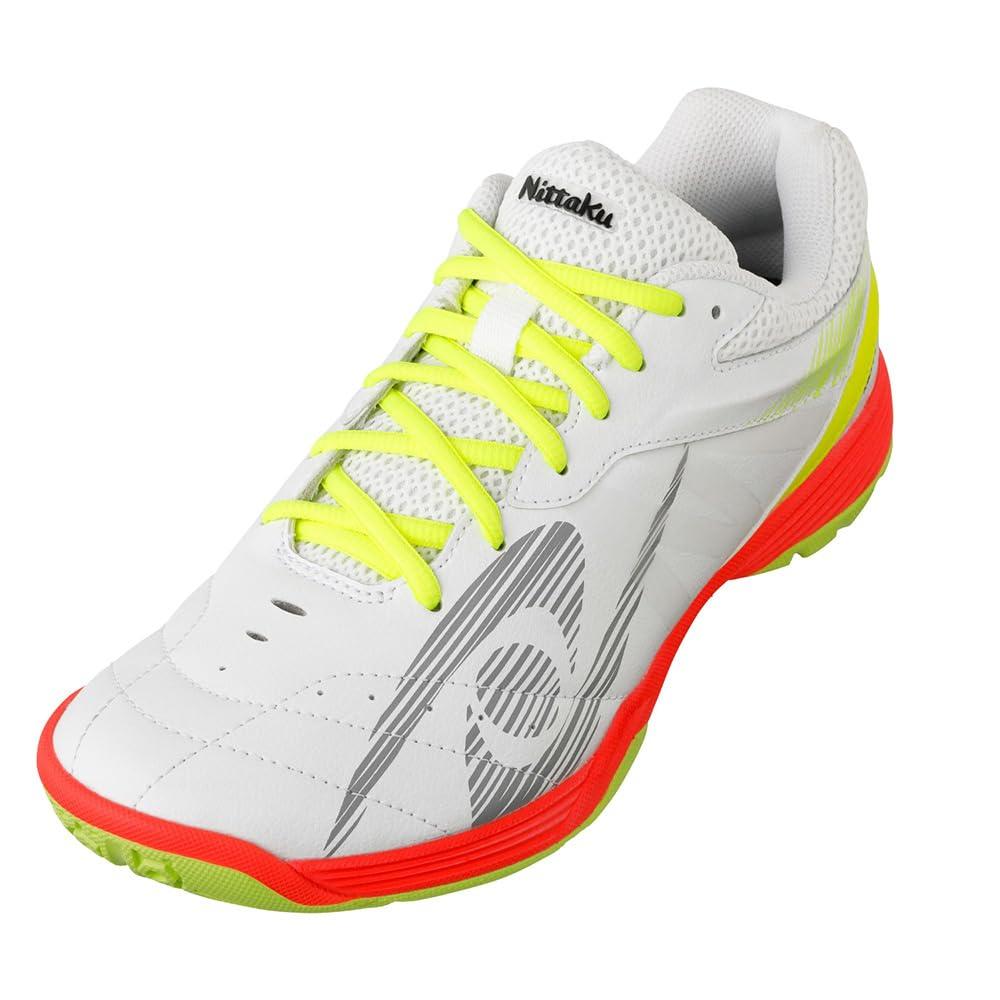Nittaku Table Tennis Shoes Moving Ace White (70) 22.5 cm Co-developed with YONEX