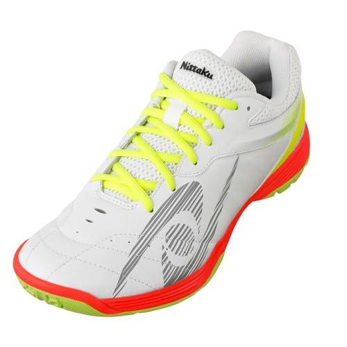 Nittaku Table Tennis Shoes Moving Ace White (70) 23.0 cm Co-developed with YONEX