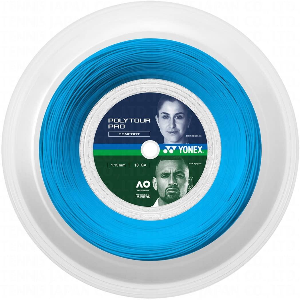 YONEX Hard Tennis String Poly Tour Pro 115 200m Blue (002) 1.15mm PTP115R2