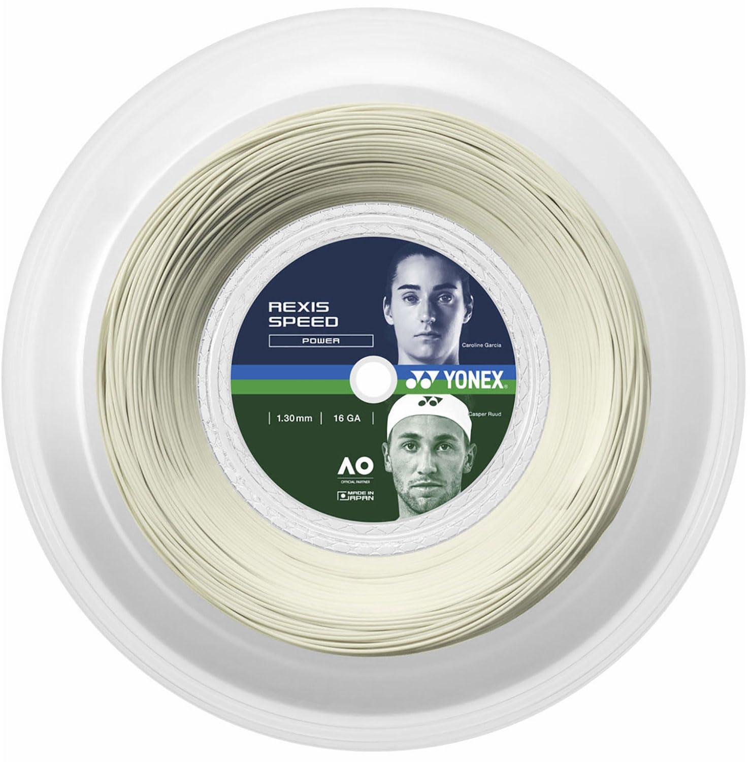 YONEX Hard Tennis String Gut Lexys Speed 130 200m White (011) 1.30mm TRSP130R2