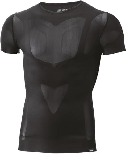 [Yonex] Short-Sleeve Shirt Uni V-Neck Short-Sleeve Shirt STBA1022 007: Black S