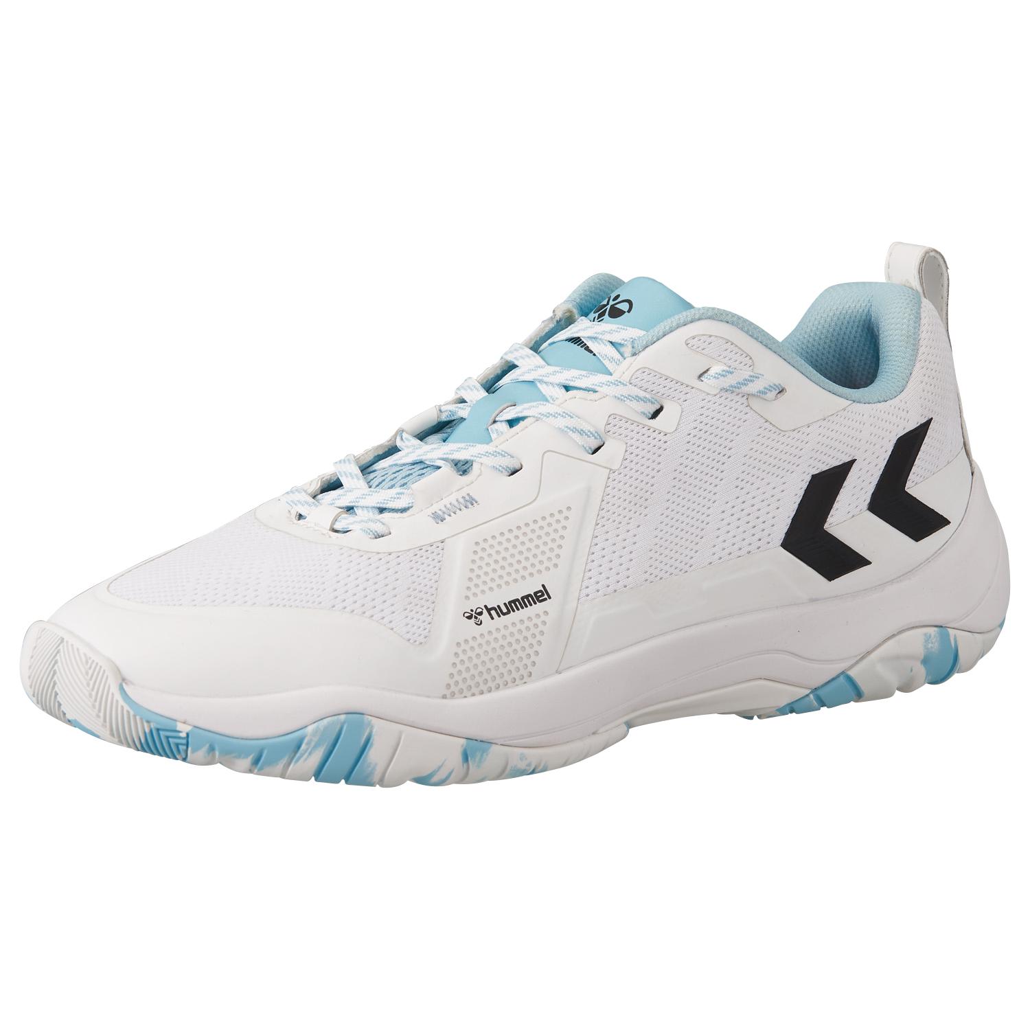 [Hummel] Handball Shoes KOMET POWER 3.0 White x Mint Green (1054) 25.5 cm