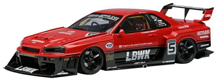 Makeup EIDOLON 1/43 LB-ER34 Super Silhouette Skyline Tokyo Auto Salon 2022 Completed Model LB010C