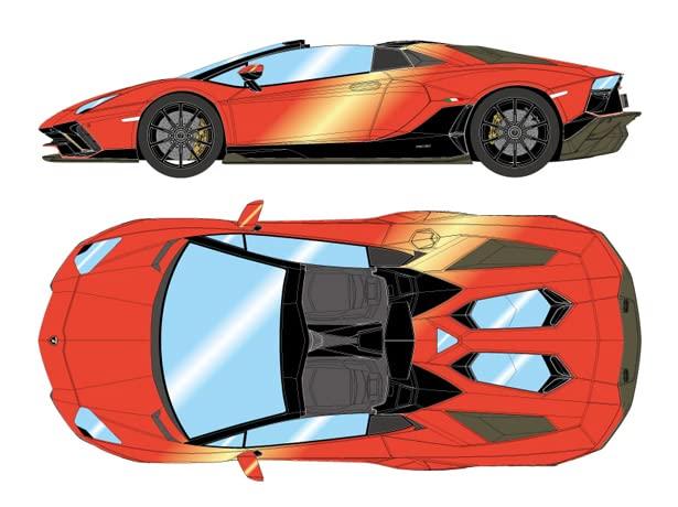 Makeup EIDOLON 1/43 Lamborghini Aventador LP780-4 Ultima Roadster 2021 (Nireo Wheel) Arancio Xanto Completed Model